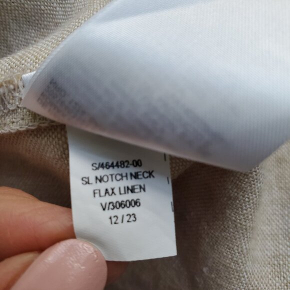 Fit & Flare Sleeveless Linen-Blend Midi Dress Color: Flax Linen XL - Picture 10 of 14